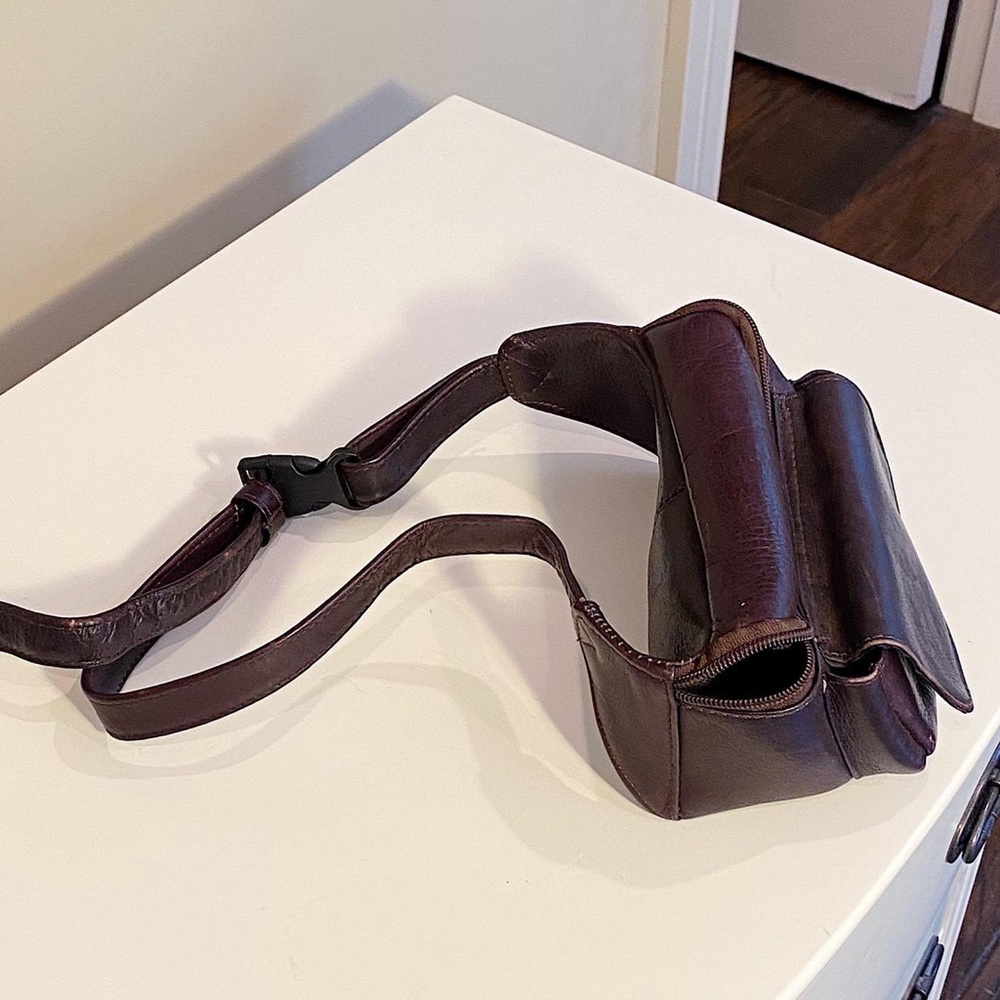 Brown Vintage Leather Fanny Pack